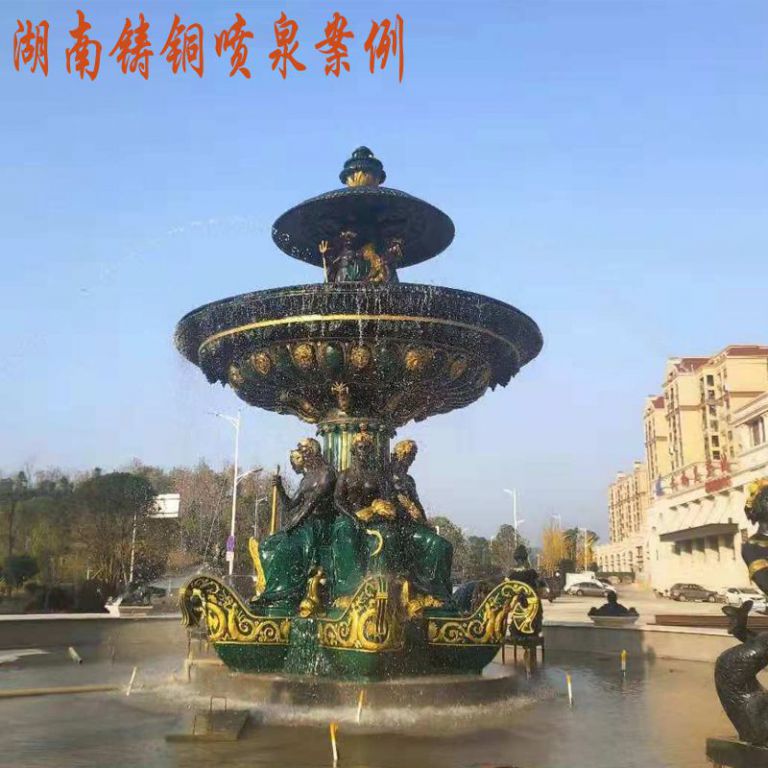 铜雕喷泉，景观喷水喷泉