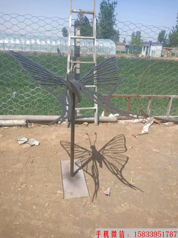 不锈钢蝴蝶雕塑，花园蝴蝶雕塑7